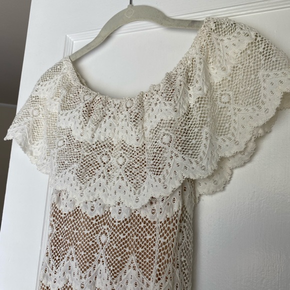 Nightcap white lace off the shoulder mini dress - Picture 3 of 3